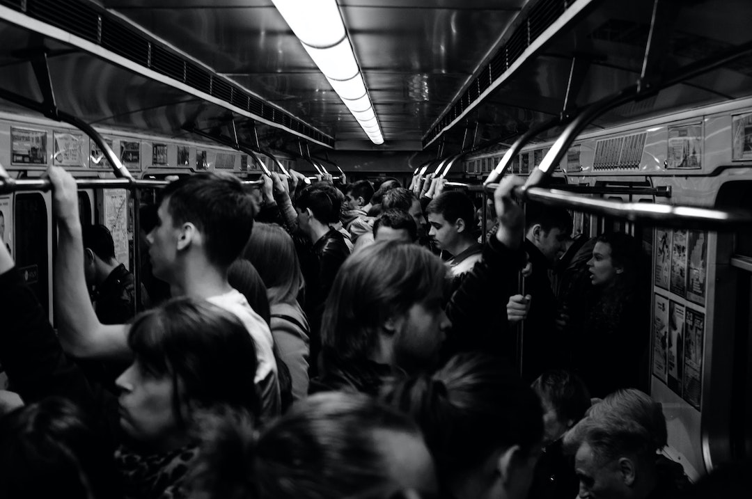 crowded train